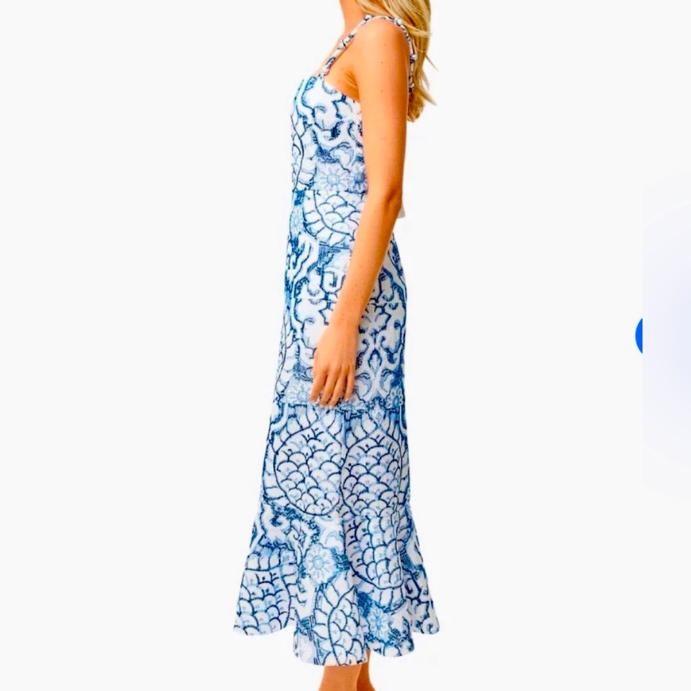 Alexis Nolana Dress - in Blue Florence